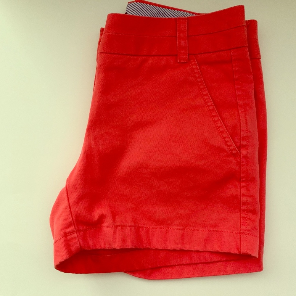 VGUC J. Crew 00 Watermelon Colored Chino Shorts